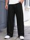 KILIYAM Men Solid Black Track Pants - Image 3