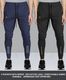 AVOLT Men's Solid Multicolor Track Pants (Pack of 2) - Image 3