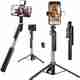 Sconzi R16S Selfie Stick Tripod with Flash Light, Black - Image 2