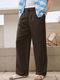 Plus91 Men Relaxed White Pure Linen Trousers - Image 3