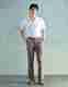 KILLER Men Slim Fit Light Green Cotton Blend Trousers - Image 2
