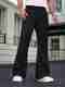 WEAROBICS Men Regular Fit Black Cotton Blend Trousers - Image 2