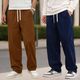 SAVAYO Men's Straight Fit Trousers (Pack of 2, Brown & White) - Image 4