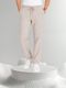 METRONAUT Men Beige Linen Blend Trousers - Image 4