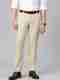 SAM & JACK Men Regular Fit Cream Polycotton Trousers - Image 2