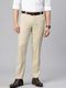 SKENJEL Men Regular Fit Cream Polyester Trousers - Image 3