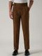 Klossy Men Loose Fit Brown Viscose Rayon Trousers - Image 3