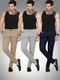 Achalnath Enterprises Pack of 3 Men's Regular Fit Lycra Blend Trousers - Image 4