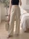 ZWERLON Women Loose Fit White Pure Cotton Trousers - Image 3