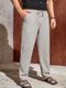 TAGDO Men Regular Fit White Cotton Blend Trousers - Image 4
