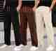 dorell Pack of 2 Men Loose Fit Brown, White Polyester Trousers - Image 2