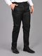 CYPHUS Men Regular Fit Black Lycra Blend Trousers - Image 3