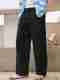 LEVI'S Men Loose Fit Black Pure Cotton Trousers - Image 2