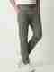 METRONAUT Men Beige Linen Blend Trousers - Image 2