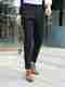 POSHAX Men Regular Fit Grey Polyester Trousers - Image 2