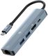 PLUGPULSES 8-in-1 USB C Docking Station with HDMI, Ethernet, SD Card Reader 8In1 USB-C Hub with 4K HDMI, USB 3.0/2.0 Ports, RJ45 Ethernet, SD/TF Card Slots USB Hub (Grey) - Image 3