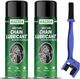 WAZZOX Bike Chain Lubricant Spray With Brush Cleaner For All Chain Type | Lubrication Rust protection Prevent Chain Breakage Chain Oil (500 ml, Pack of 1) - Image 3