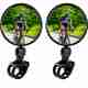 ASRYD Manual Rear View Mirror For Suzuki, KTM, BMW, Yamaha, Bajaj, Honda, Hero, Royal Enfield, TVS Universal For Bike (Right, Left) - Image 2
