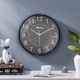 Titan Analog 30 cm X 30 cm Wall Clock (Black, With Glass, Standard) - Image 3