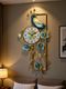 Nifsa Store Analog Wall Clock 70x40 cm Gold White - Image 3