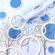 Vera Casa Waterproof Abstract Vinyl Wallpaper Blue 1000x45 cm - Image 4