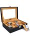 LEDO Watch Box Holder Organizer, Black, Holds 12 Watches - Image 3