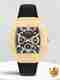 MAAN INTERNATIONAL Obsidian Vortex Series Skeleton Dial Tonneau Shape Case Premium Silicone Strap Analog Watch - For Men OBS-SKL-VTX-BLACK - Image 2