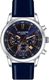 Cristiano Aillen Chronograph Brown Gold Blue Watch for Men Analog Wrist Fashion Style Casual Analog Watch - For Men CA-BRN-TAN-CHR-1028 - Image 3