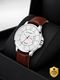 homt Fashion Luxury Round Green dial leather belt Smart Analog Watch - For Men 2122YL07 - Image 4
