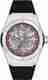 Italigs Premium Skeleton Dial Stainless Steel Men's Watch - Silver - Image 2