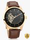 Titan Automatic Blue Dial Brown Leather Strap Analog Watch - For Men NT8976SM01W,NN8976SM01W,NU8976SM01W,NU90110WL06 - Image 3