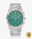 ABREXO Nautilus Date Working Square Green Dial Silver Stainless Steel Quartz Mechanism Analog Watch - For Men Abx4800-GRN SL - Image 4