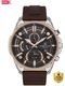 Cristiano Aillen Chronograph Brown Gold Blue Watch for Men Analog Wrist Fashion Style Casual Analog Watch - For Men CA-BRN-TAN-CHR-1028 - Image 4