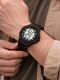 AULITER Analog Skeleton Watch for Men - Black Strap - Image 3