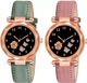 Romofy New arrival Black Bracelet Stylish Design Diamond Rose Gold Belt Classic Watches Analog Watch - For Girls Stylish and Comfortable for Every Occasion,Perfect for Daily Wear - Image 3
