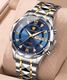Keep n Touch Chronograph Black Rose Gold Black Watch for Men Analog Wrist Fashion Style Analog Watch - For Men KT1027GB-Gold-Blue-Dial-Tachymeter-Watch-Men - Image 4