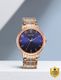 Sonata Poze 7 Men's Analog Watch - Green Dial, Rose Gold Strap - Image 4