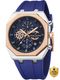 French Connection Black See-Through Dial White Silicone Watch for Men - Image 3