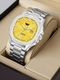 ABREXO Nautilus Date Working Square Green Dial Silver Stainless Steel Quartz Mechanism Analog Watch - For Men Abx4800-GRN SL - Image 4