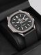 ABREXO Gun Metal Black Dial Silicone Magnet Strap Date Working Analog Watch For Boys Analog Watch - For Men Abx5625-Black Dial Black Magnetic Silicone Strap - Image 3