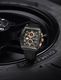 NAVIFORCE Black Luminous Hollow Dial with three chrongraph function Analog Watch - For Men NF8052 Barrel-shaped silicone strap timepeice - Image 3