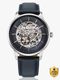 Titan Automatic Dark Blue Dial Silver Metal Strap Analog Watch - For Men 90195SM01,NU90195SM01 - Image 3