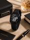 MAAN INTERNATIONAL Obsidian Vortex Series Skeleton Dial Tonneau Shape Case Premium Silicone Strap Analog Watch - For Men OBS-SKL-VTX-BLACK - Image 3