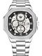 LOUIS DEVIN Stainless Steel Chain Analog Watch - For Men LD-G081-BLK-CH - Image 3