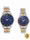 Skylark Couple Analog Watch Combo - Green Silver Stainless Steel - Image 2