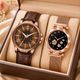 RS TRADER CO Skeleton Dial Stainless Steel Watch SRA1577 - Image 4