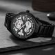 Walrus Medium Size Black Dial Day Date Display Stainless Steel Strap Premium Analog Watch - For Men WWTM-ELITE-XVIII-020202 - Image 4