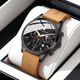 SAPPHERO Black Stainless Steel Round Dial Quartz Analog Watch - Image 3