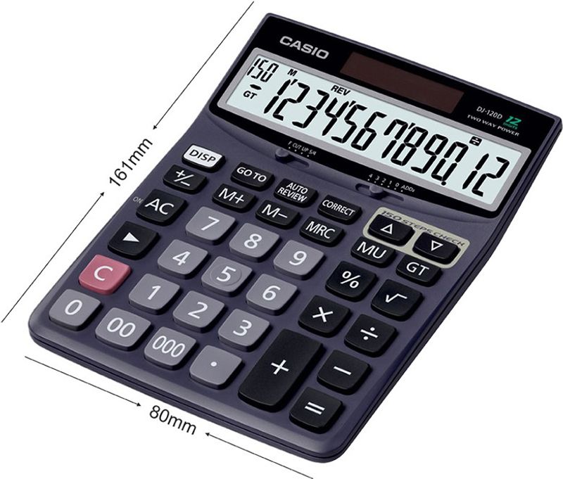 CASIO DJ-120D Desktop Basic Calculator (12 Digit) - Image 7
