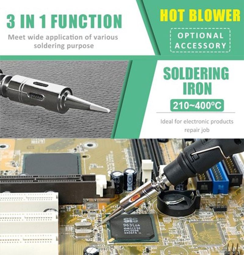 Proskit 1PK-GS003 Portable Gas Soldering Tool Kit - Image 6